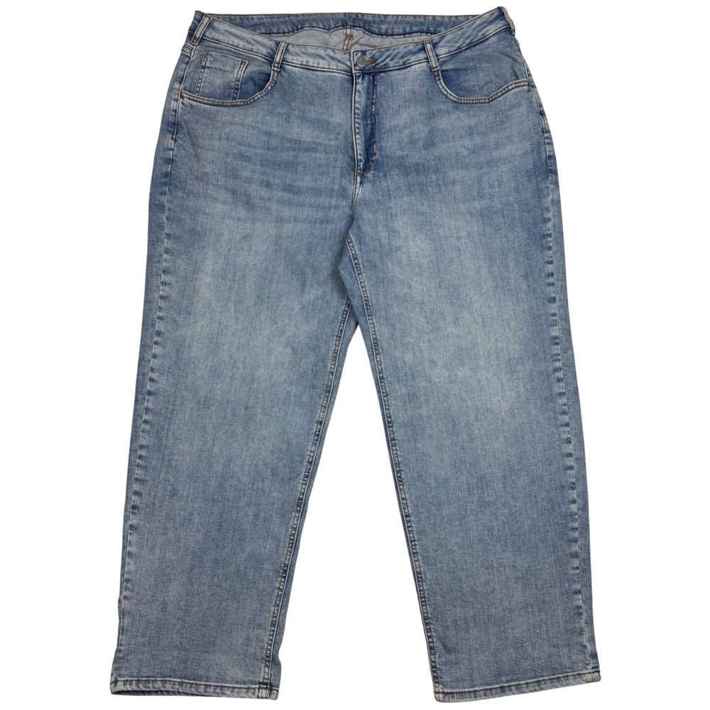 Pilcro Baggy High Rise Relaxed Fit Jeans Womens Blue Stretch Boyfriend Everyday